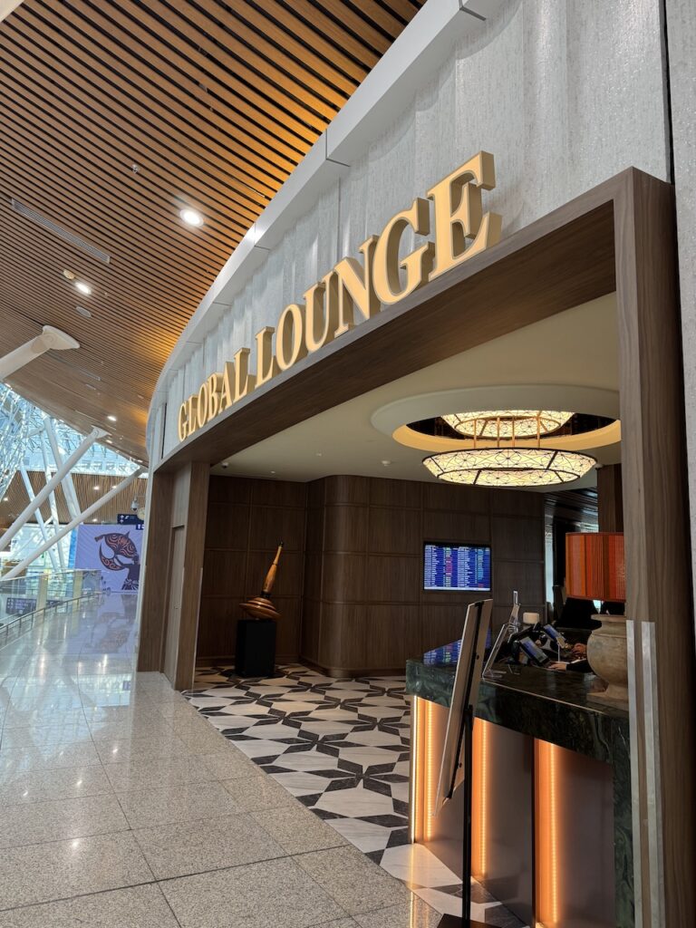 Global Lounge Kuala Lumpur — window front with runway views