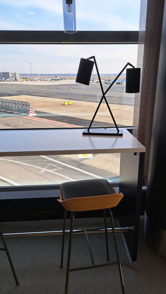 Buffet and bar area — self-service dining station